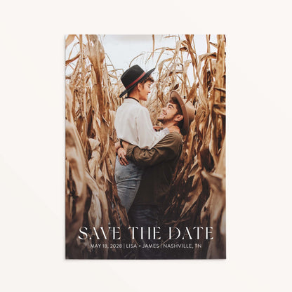 Cornfield Save the Dates - Blú Rose