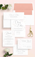 Delicate Floral Wedding Invitations - Blú Rose