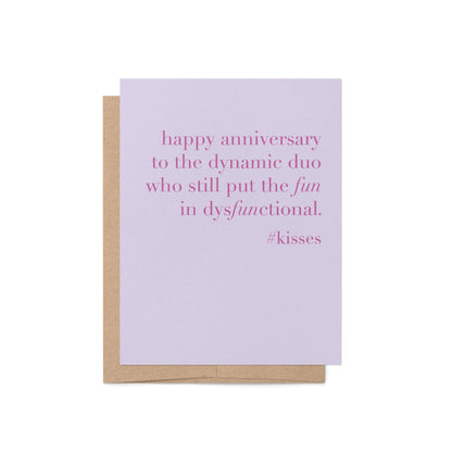 Dysfunctional Anniversary Greeting Card - Blú Rose