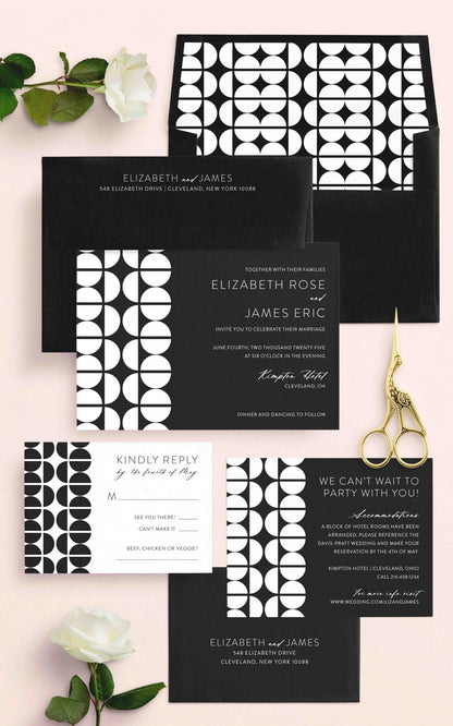 Elizabeth Wedding Invitations - Blú Rose