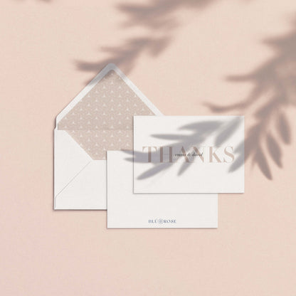 Emma Personalized Thank You Card - Blú Rose