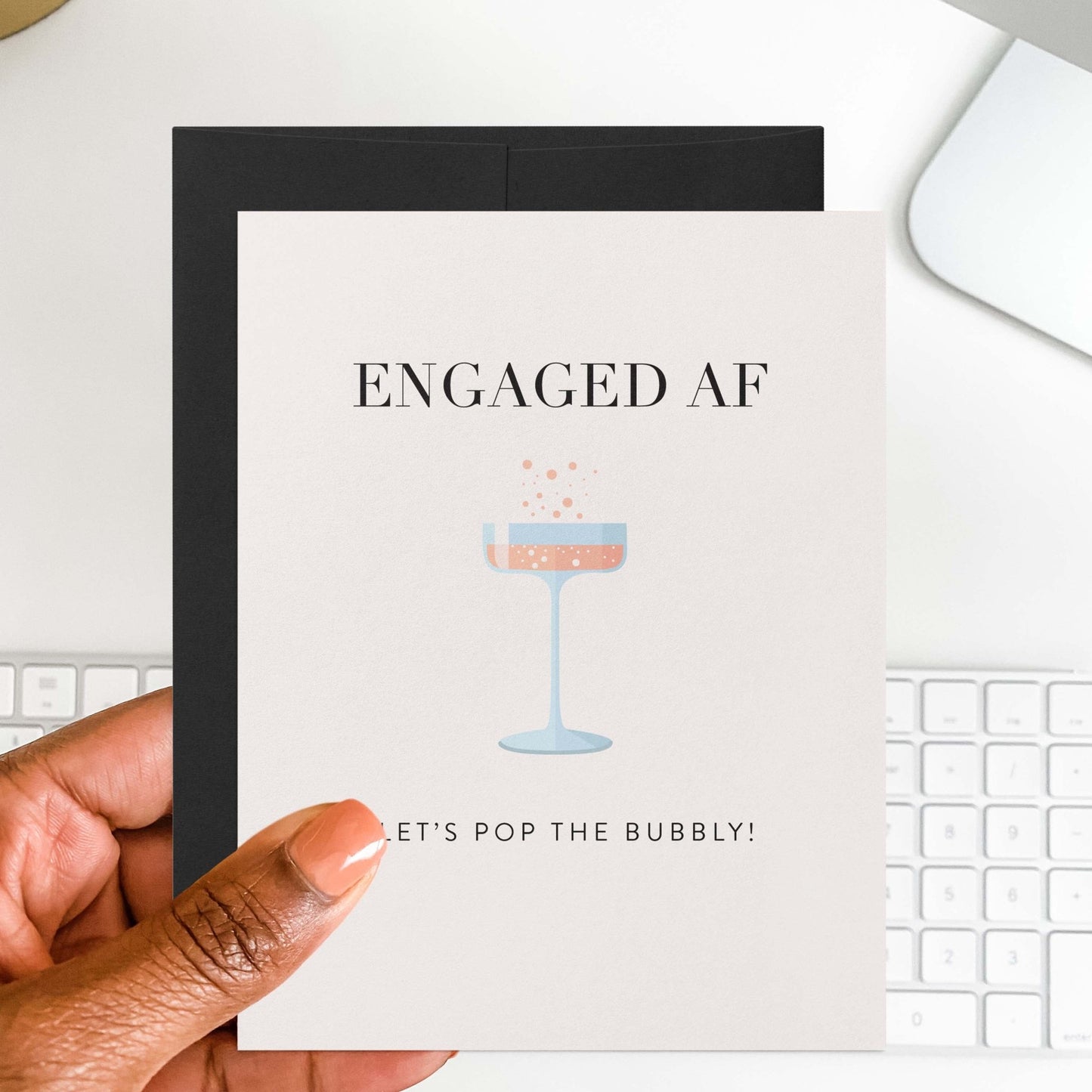 Engaged AF Card - Blú Rose