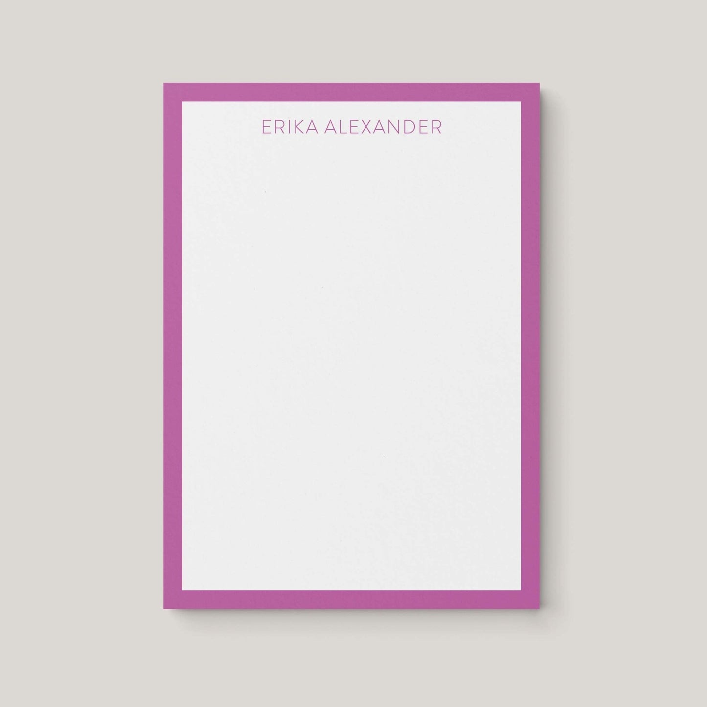 Erika Border Personalized Notepad - Blú Rose