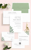Fern Wedding Invitations - Blú Rose