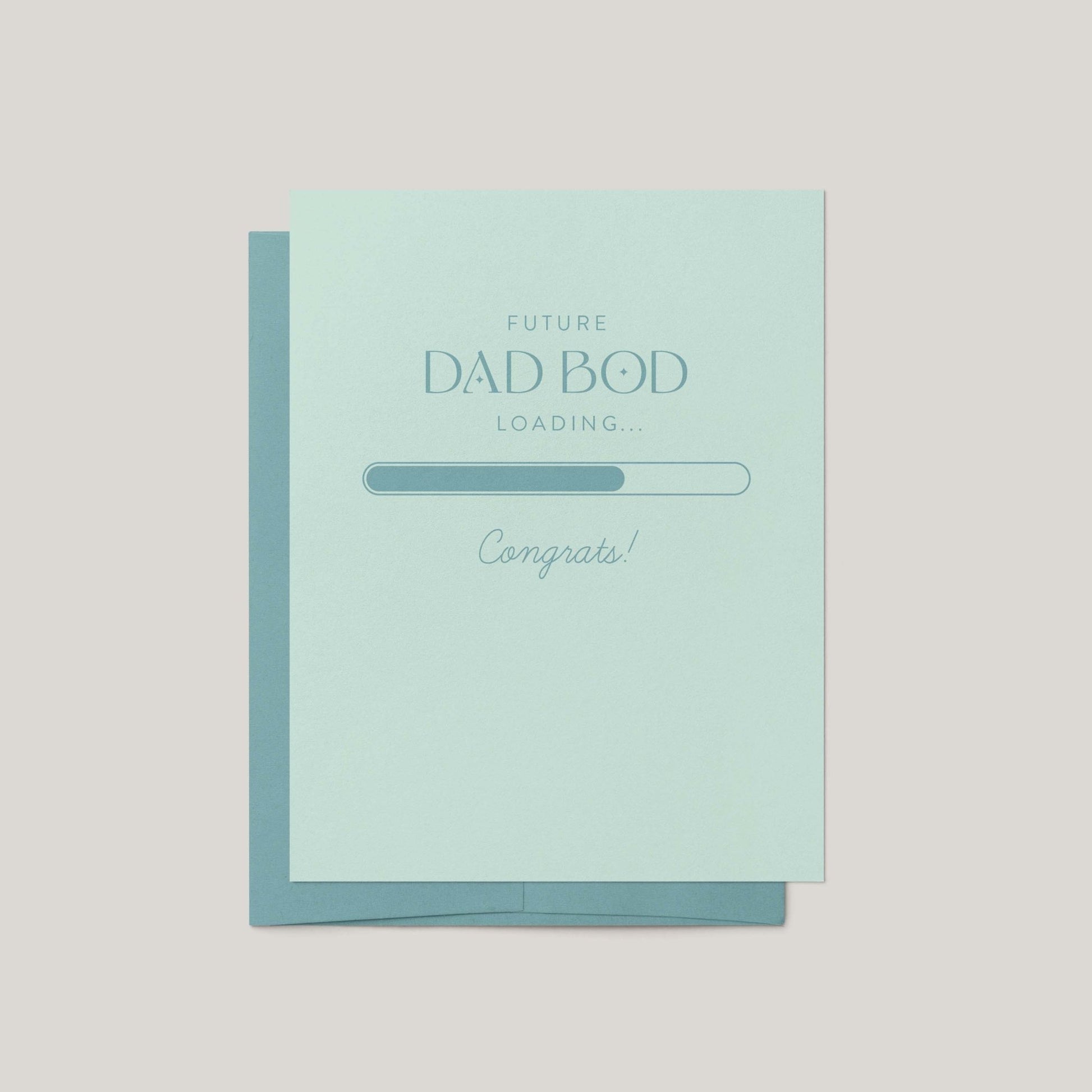 Future Dad Bod Loading Greeting Card - Blú Rose