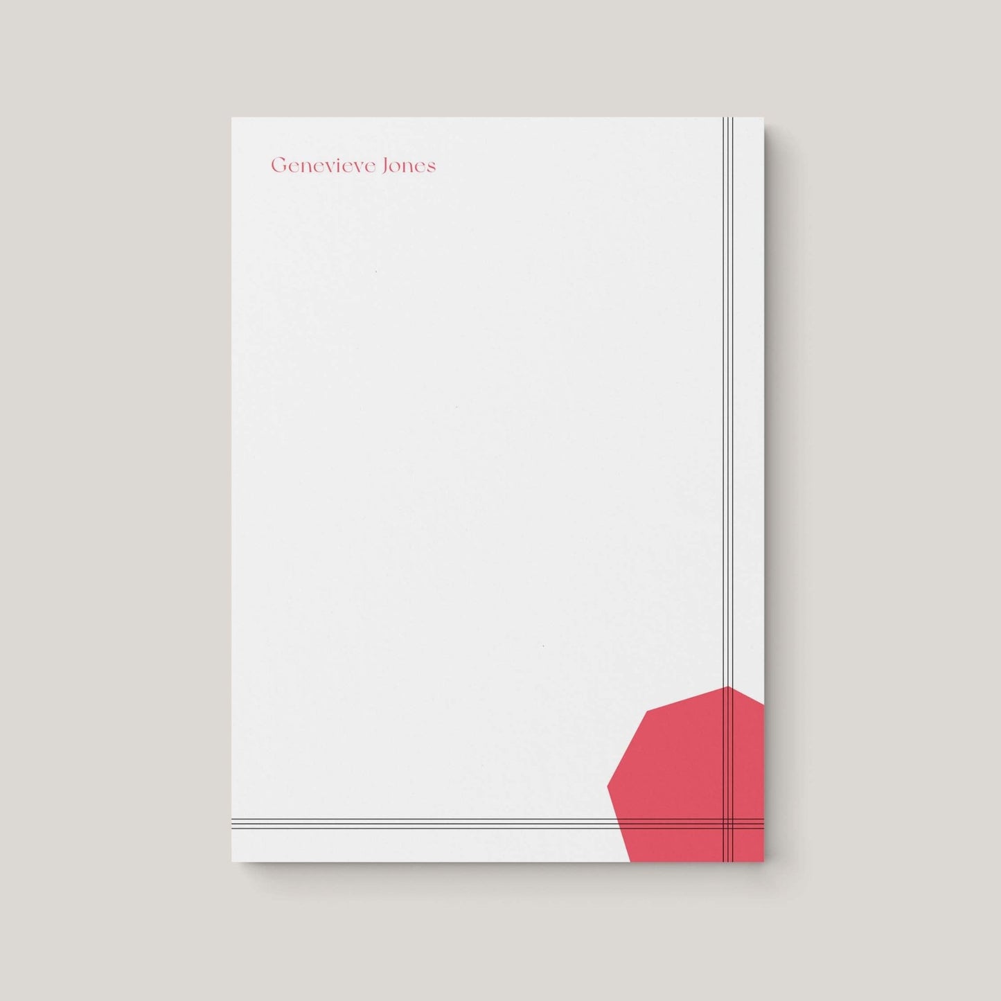 Genevieve Notepad - Blú Rose