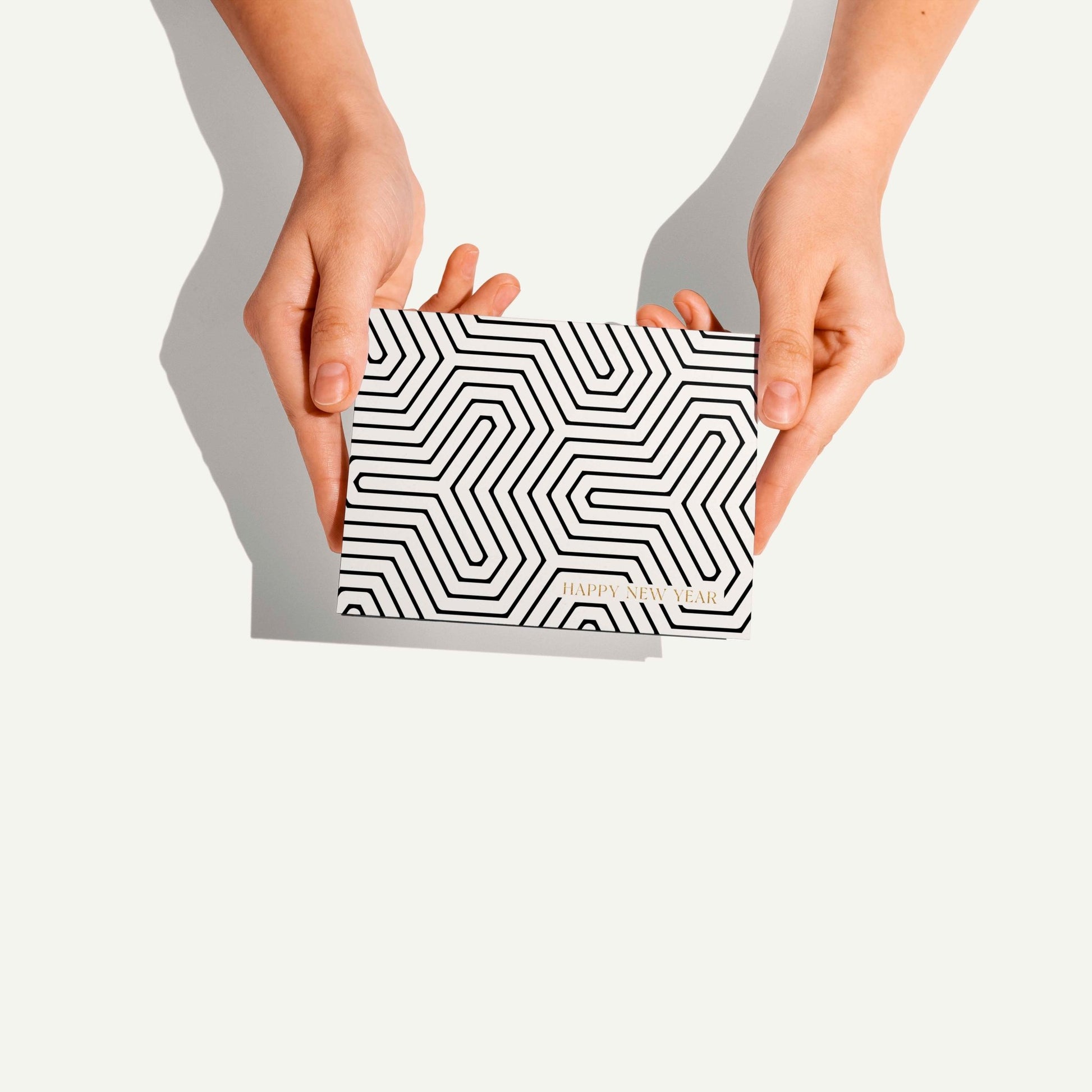 Geometric New Year Greeting Card - Blú Rose