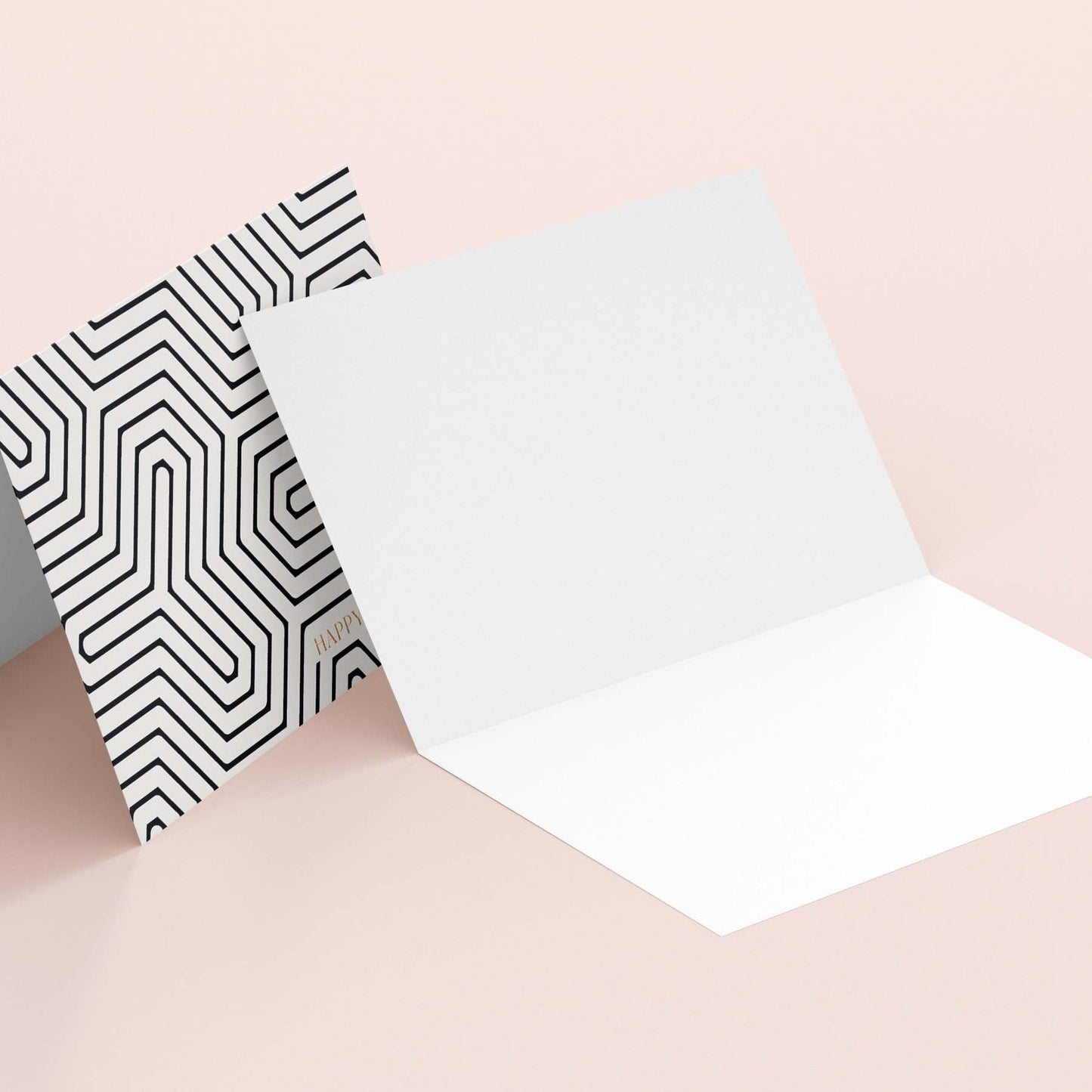 Geometric New Year Greeting Card - Blú Rose