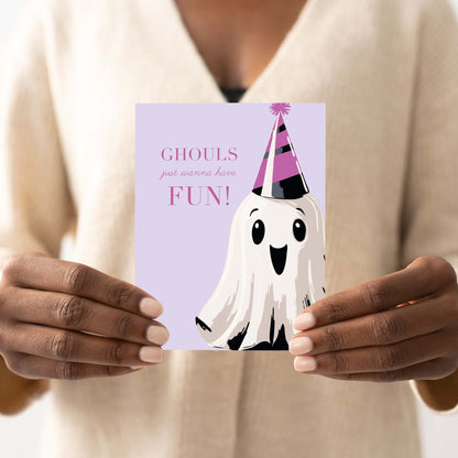 Ghouls Just Wanna Have Fun Card - Blú Rose