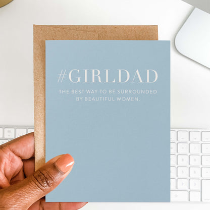 GIRLDAD Greeting Card - Blú Rose