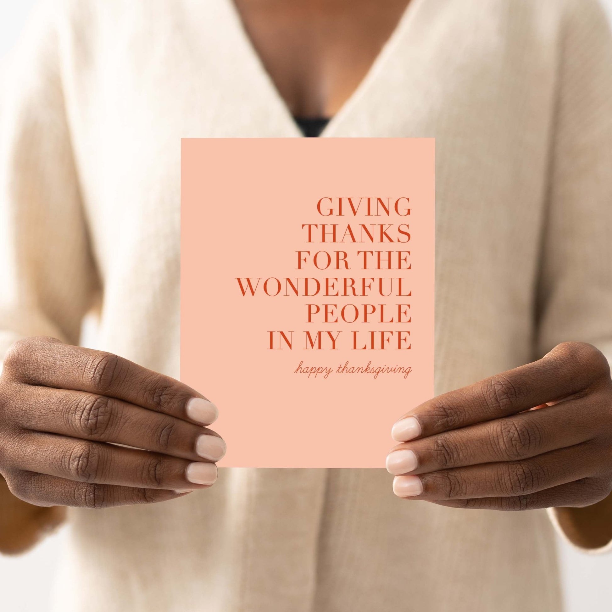 Giving Thanks Card - Blú Rose