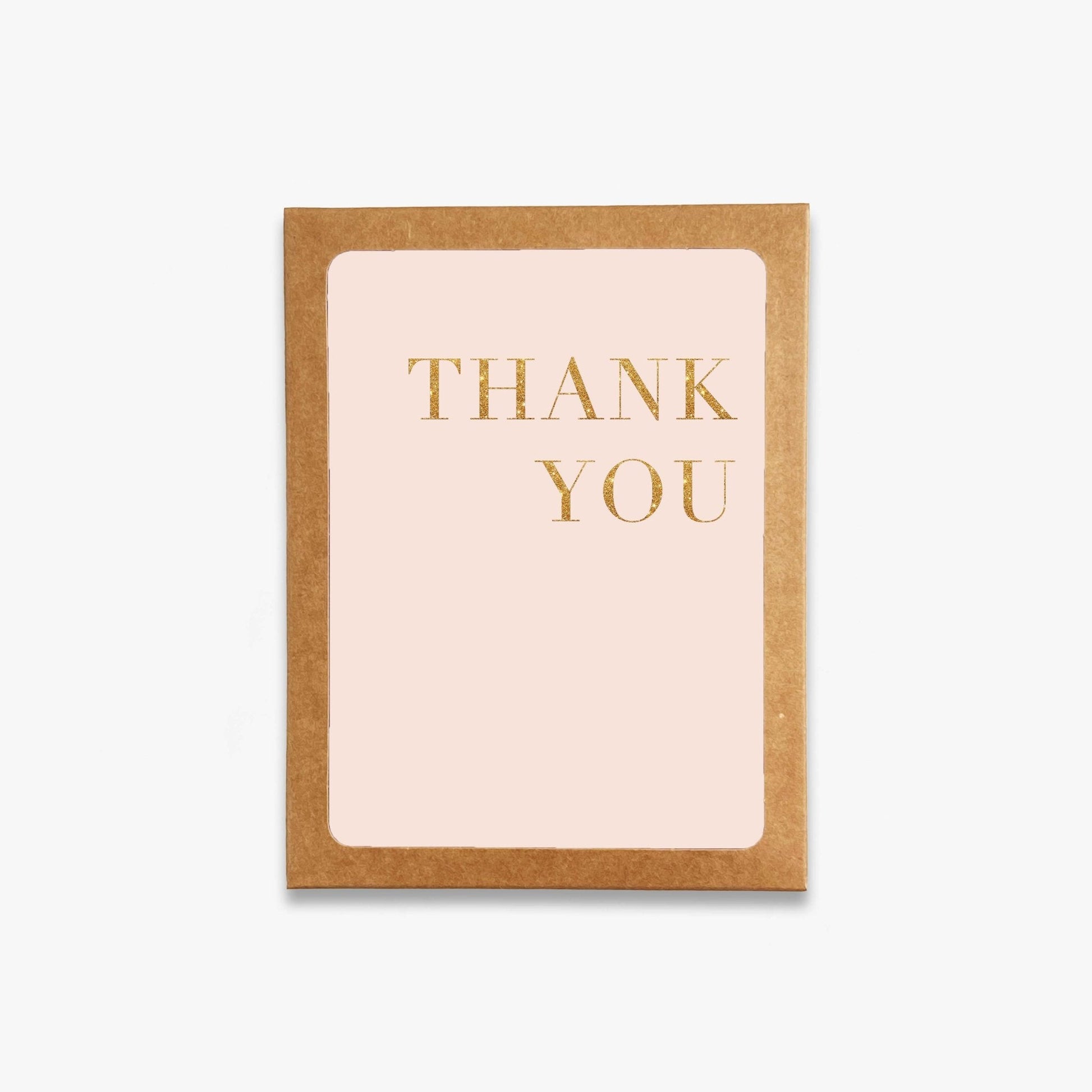 Glitter Thank You Card - Blú Rose