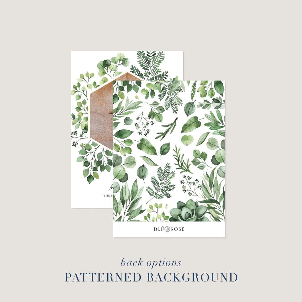 Greenery Frame Holiday Cards - Blú Rose