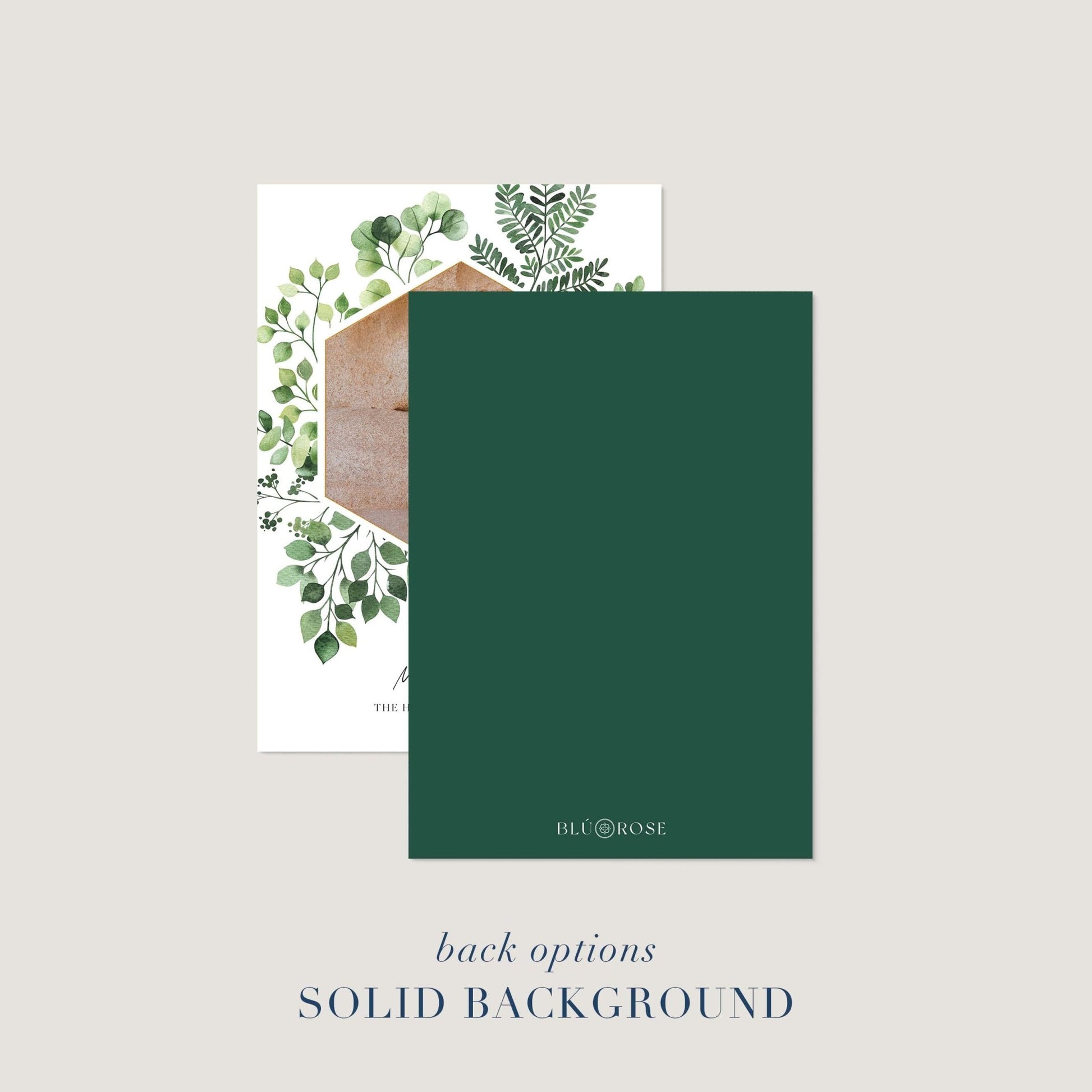 Greenery Frame Holiday Cards - Blú Rose