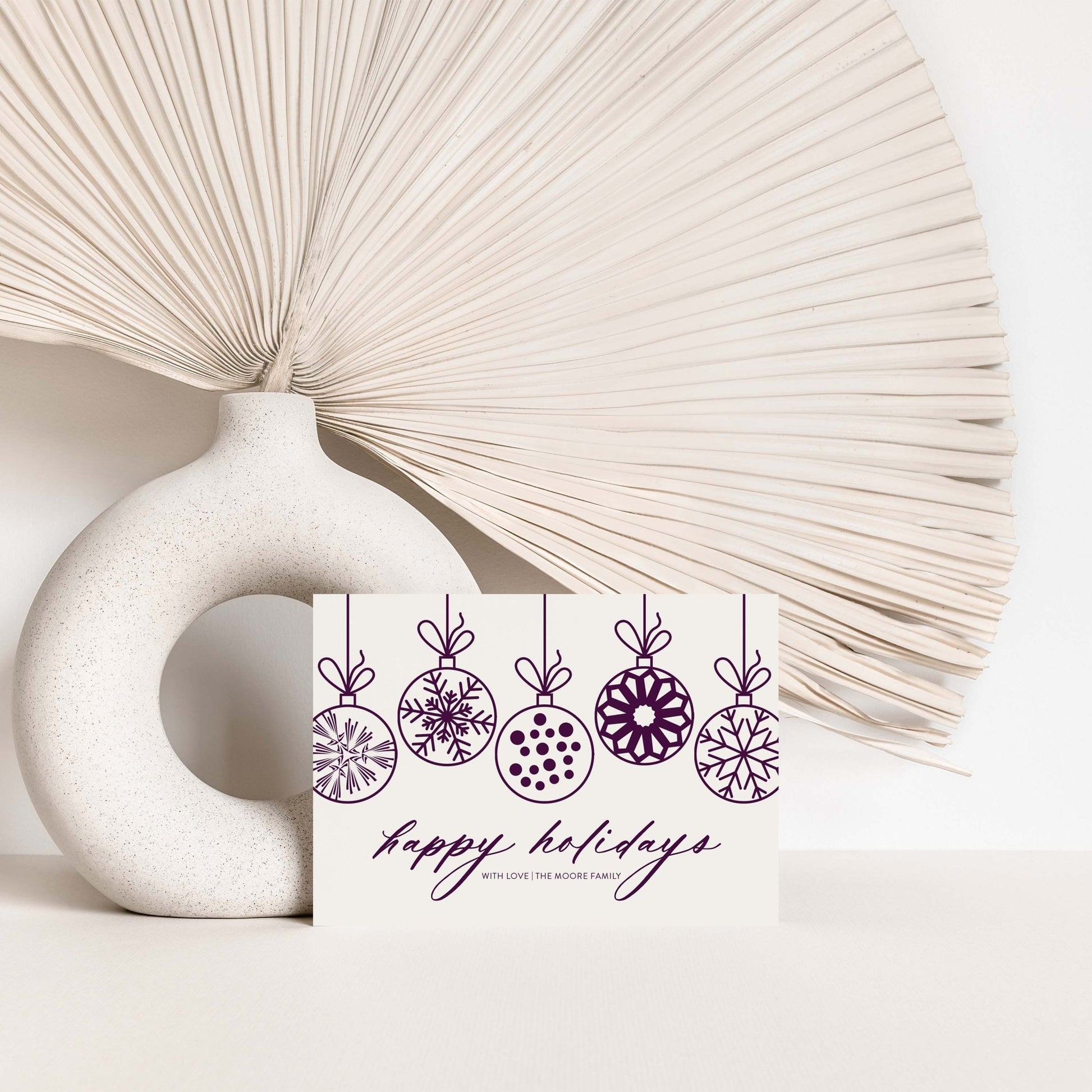 Hanging Ornaments Holiday Cards - Blú Rose