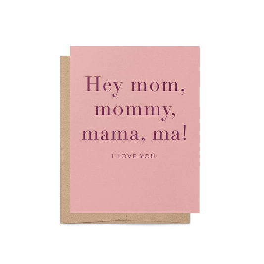 Hey Mom Card - Blú Rose