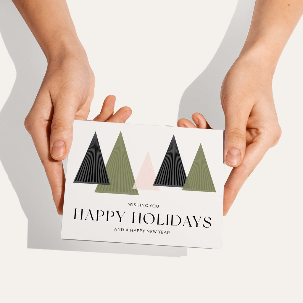 Holiday Trees Greeting Card - Blú Rose