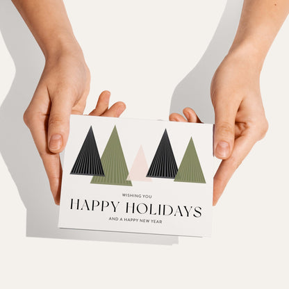 Holiday Trees Greeting Card - Blú Rose