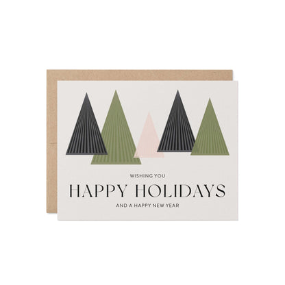 Holiday Trees Greeting Card - Blú Rose