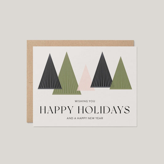Holiday Trees Greeting Card - Blú Rose