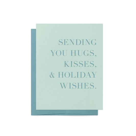 Hugs, Kisses & Holiday Wishes Card - Blú Rose