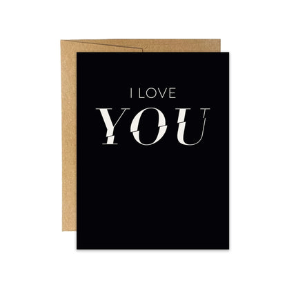 I Love YOU Card - Blú Rose