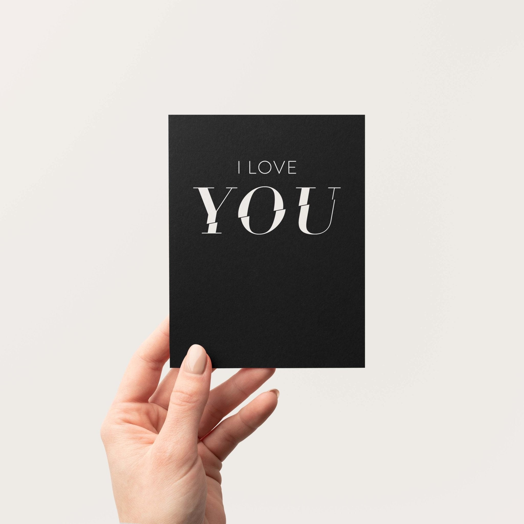 I Love YOU Greeting Card - Blú Rose