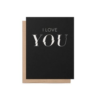 I Love YOU Greeting Card - Blú Rose