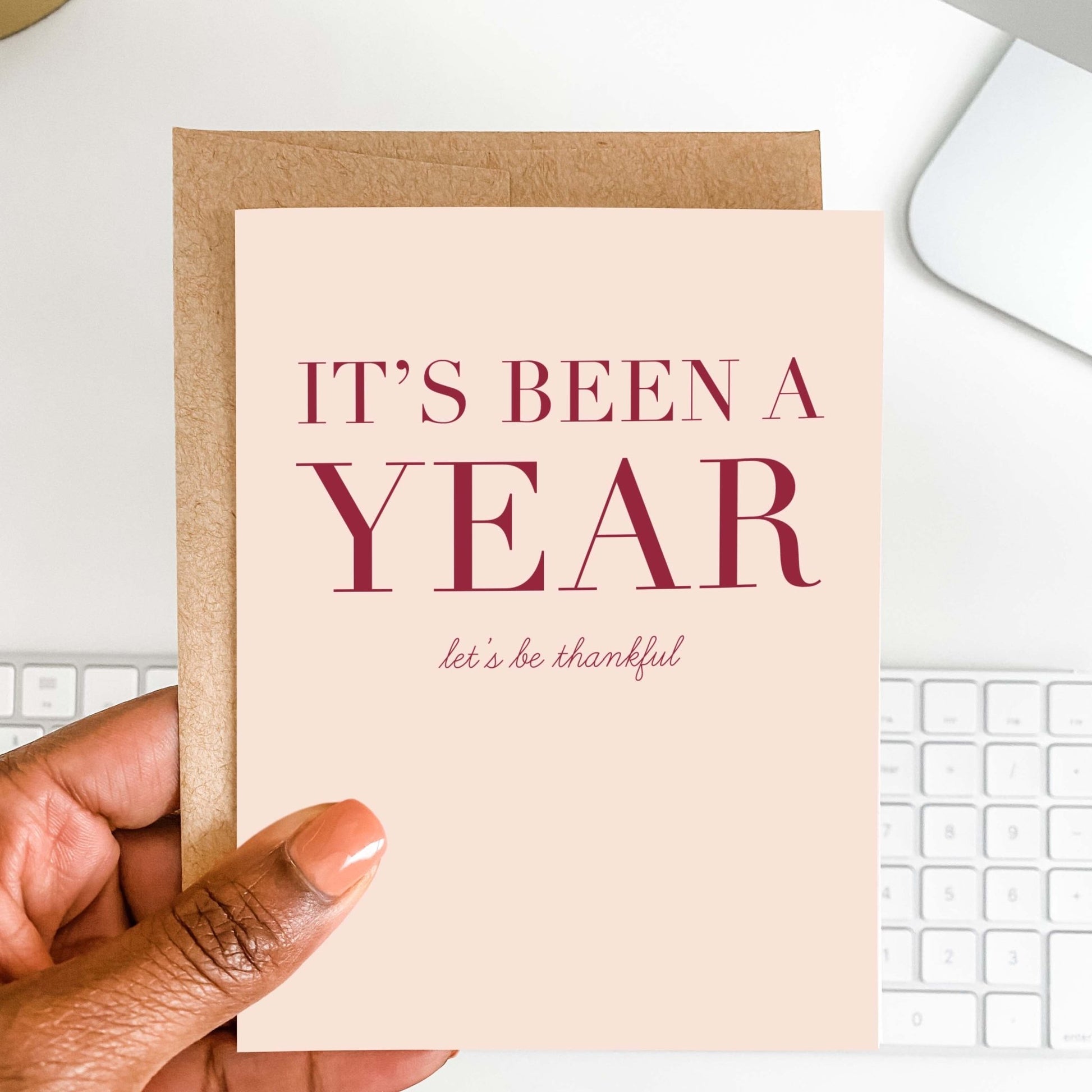 It's Been a Year Card - Blú Rose