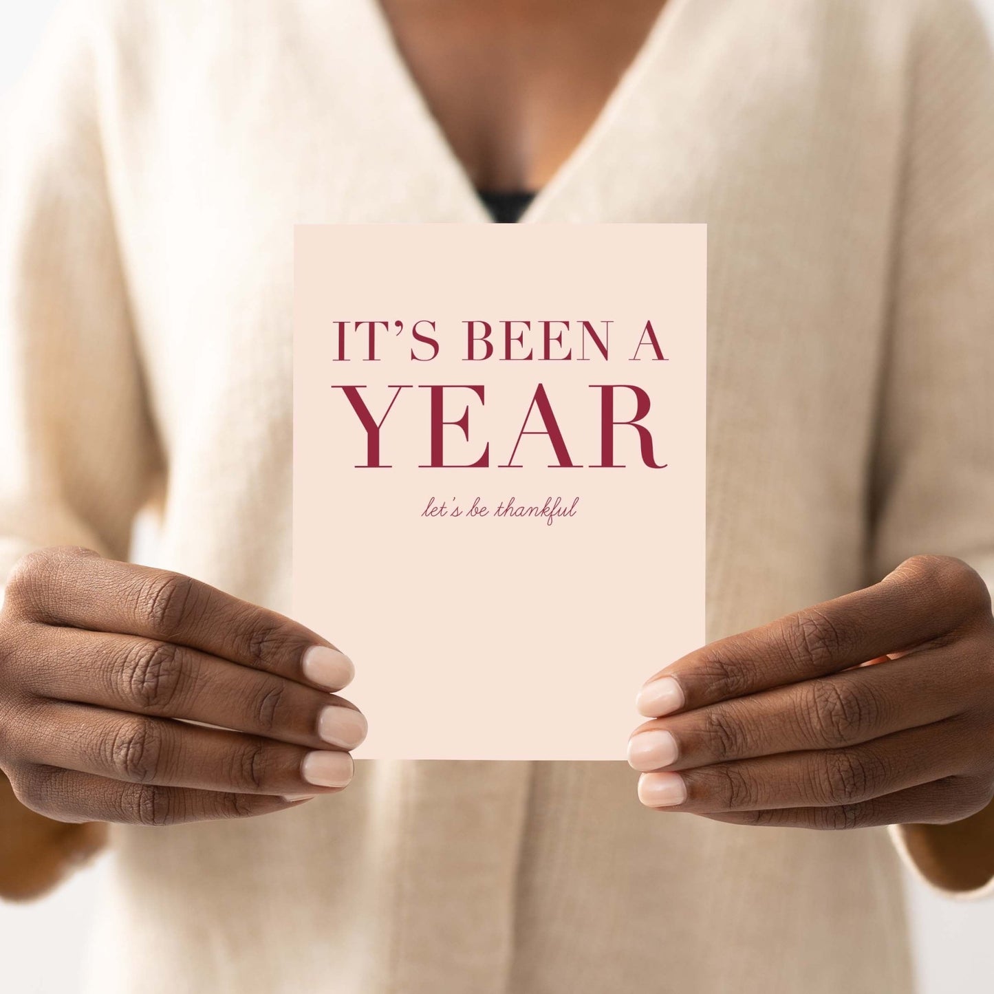 It's Been a Year Card - Blú Rose