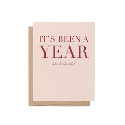 It's Been a Year Card - Blú Rose