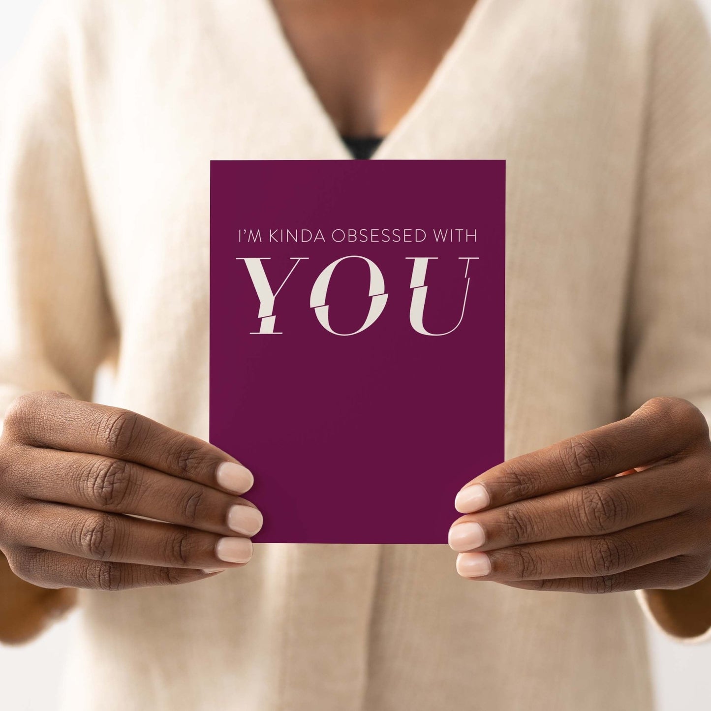 Kinda Obsessed Greeting Card - Blú Rose