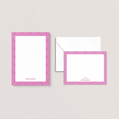Lined Arches Monogram Stationery Set - Blú Rose
