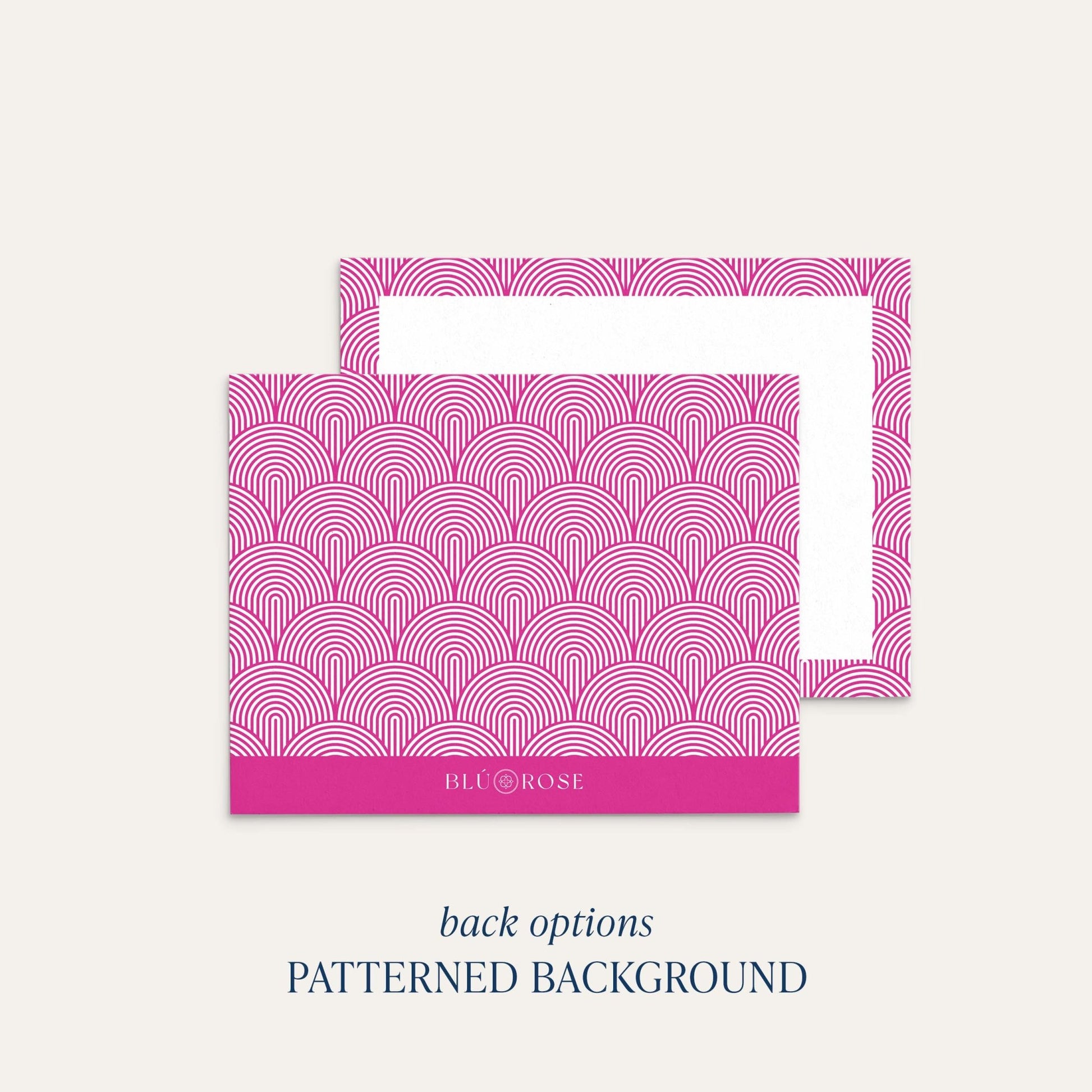 Lined Arches Notecards - Blú Rose