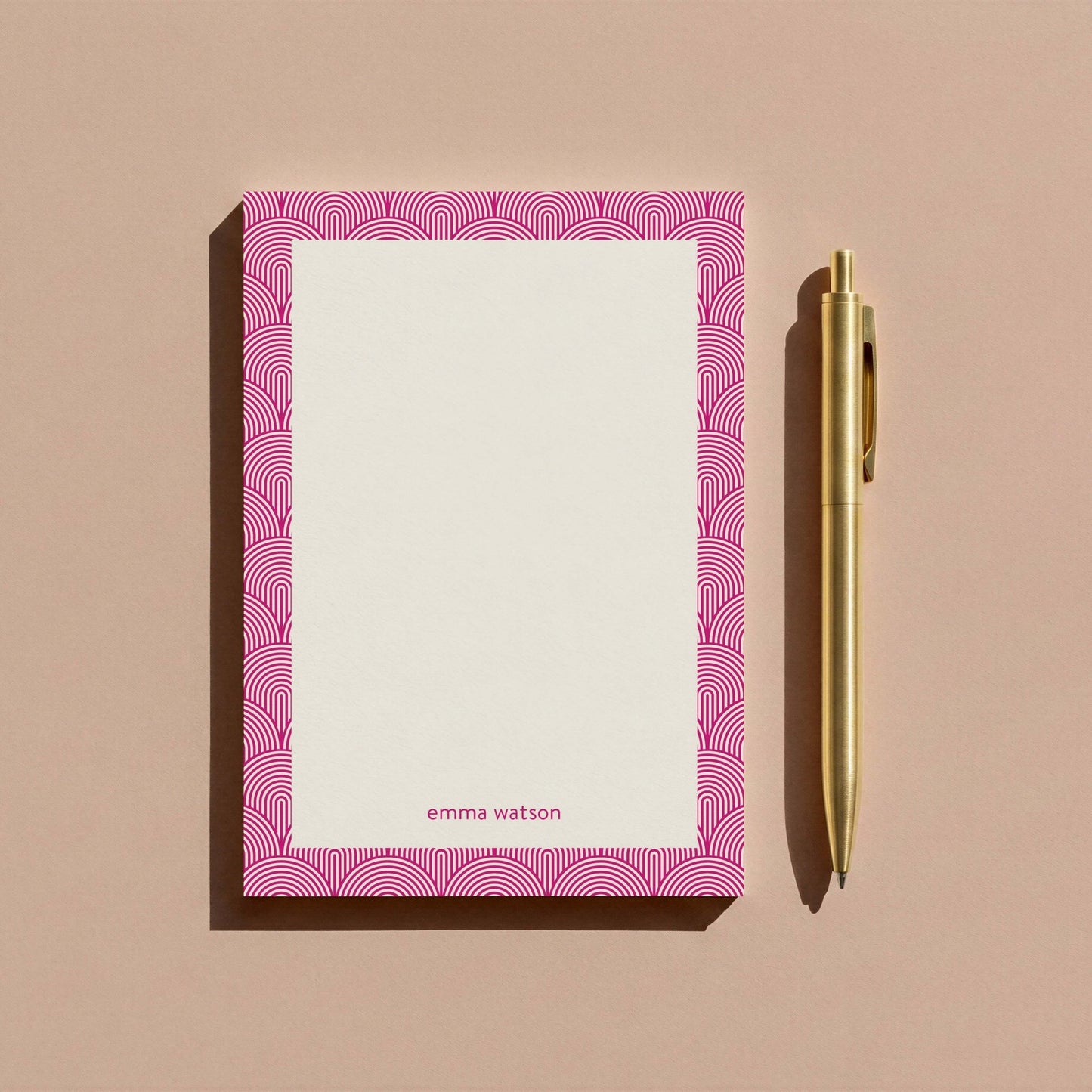 Lined Arches Notepad - Blú Rose