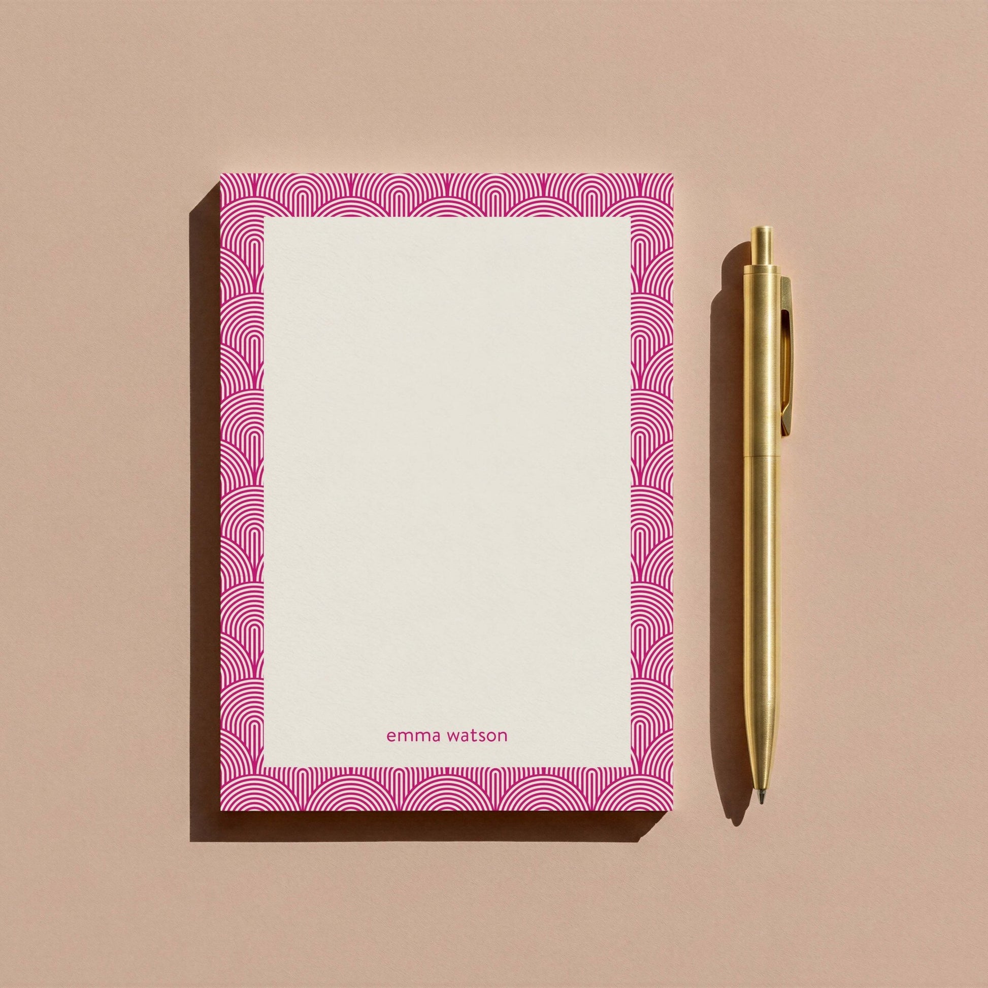 Lined Arches Notepad - Blú Rose