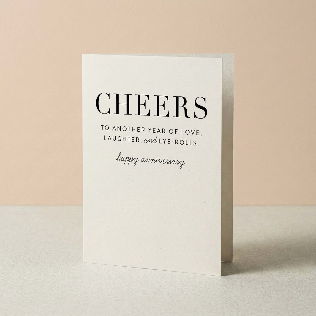 Love, Laughter, and Eye-rolls Anniversary Greeting Card - Blú Rose