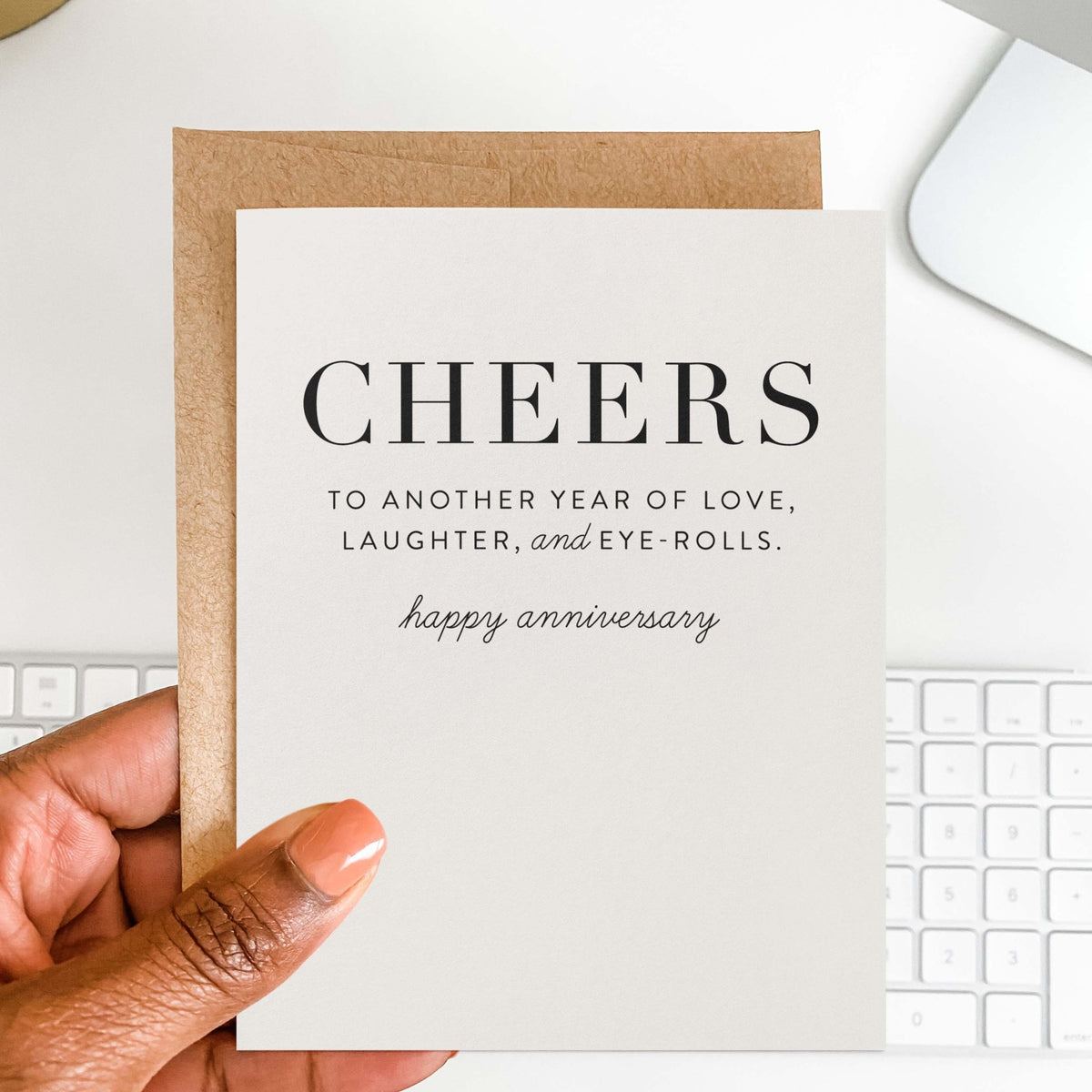 Love, Laughter, and Eye-rolls Anniversary Greeting Card - Blú Rose