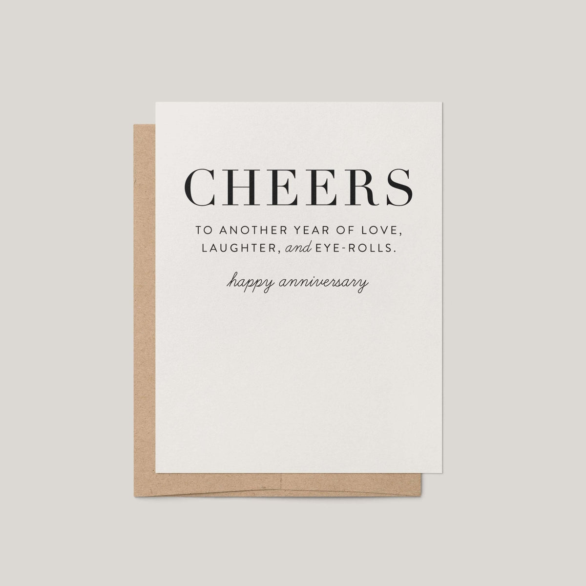 Love, Laughter, and Eye-rolls Anniversary Greeting Card - Blú Rose