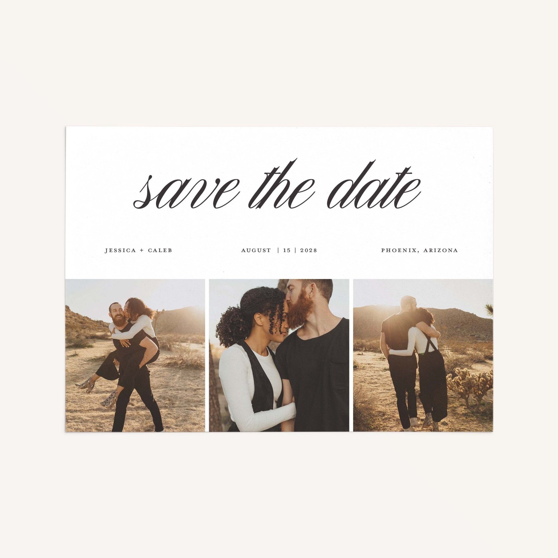 Minimal Save the Dates - Blú Rose