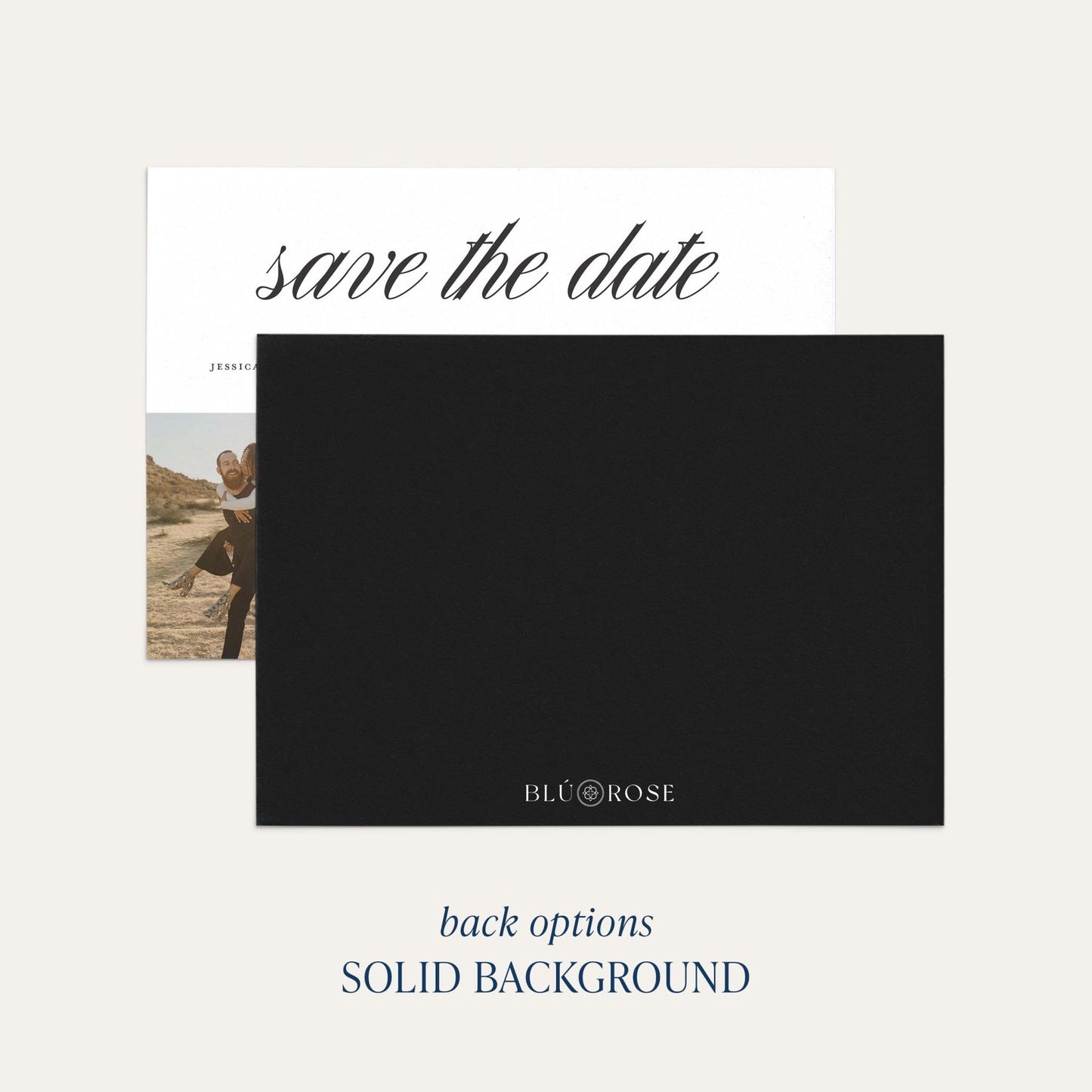 Minimal Save the Dates - Blú Rose