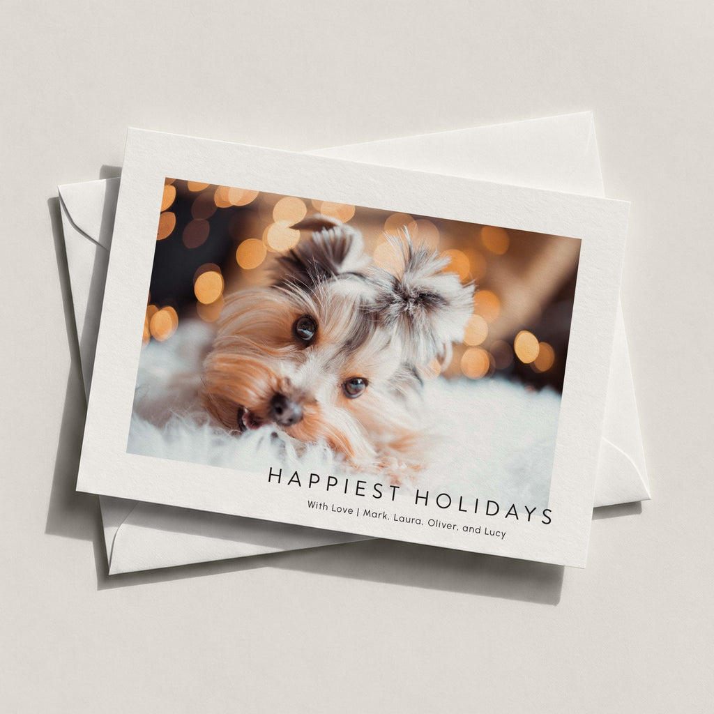Minimalist Frame Photo New Year Card - Blú Rose
