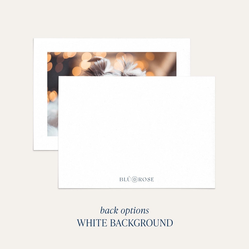 Minimalist Frame Photo New Year Card - Blú Rose