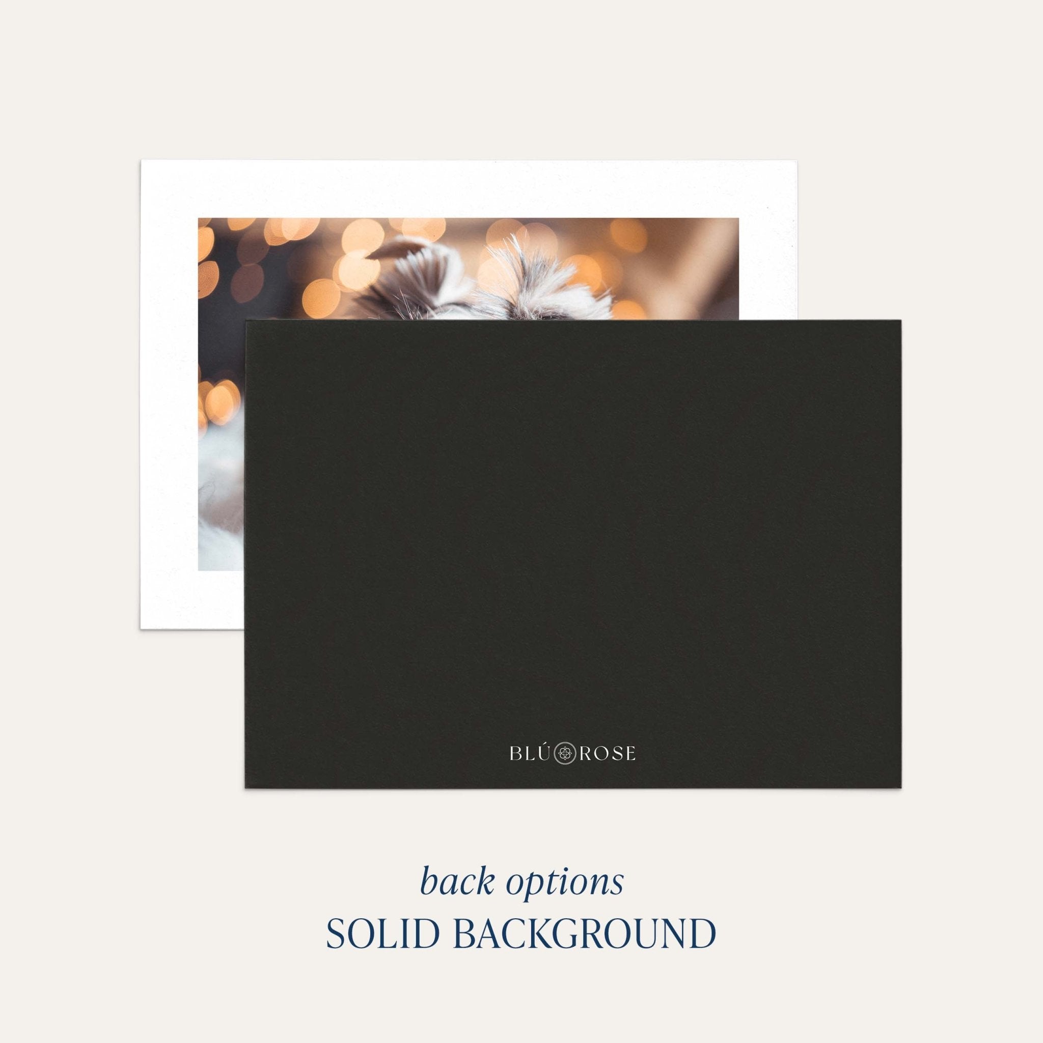 Minimalist Frame Photo New Year Card - Blú Rose