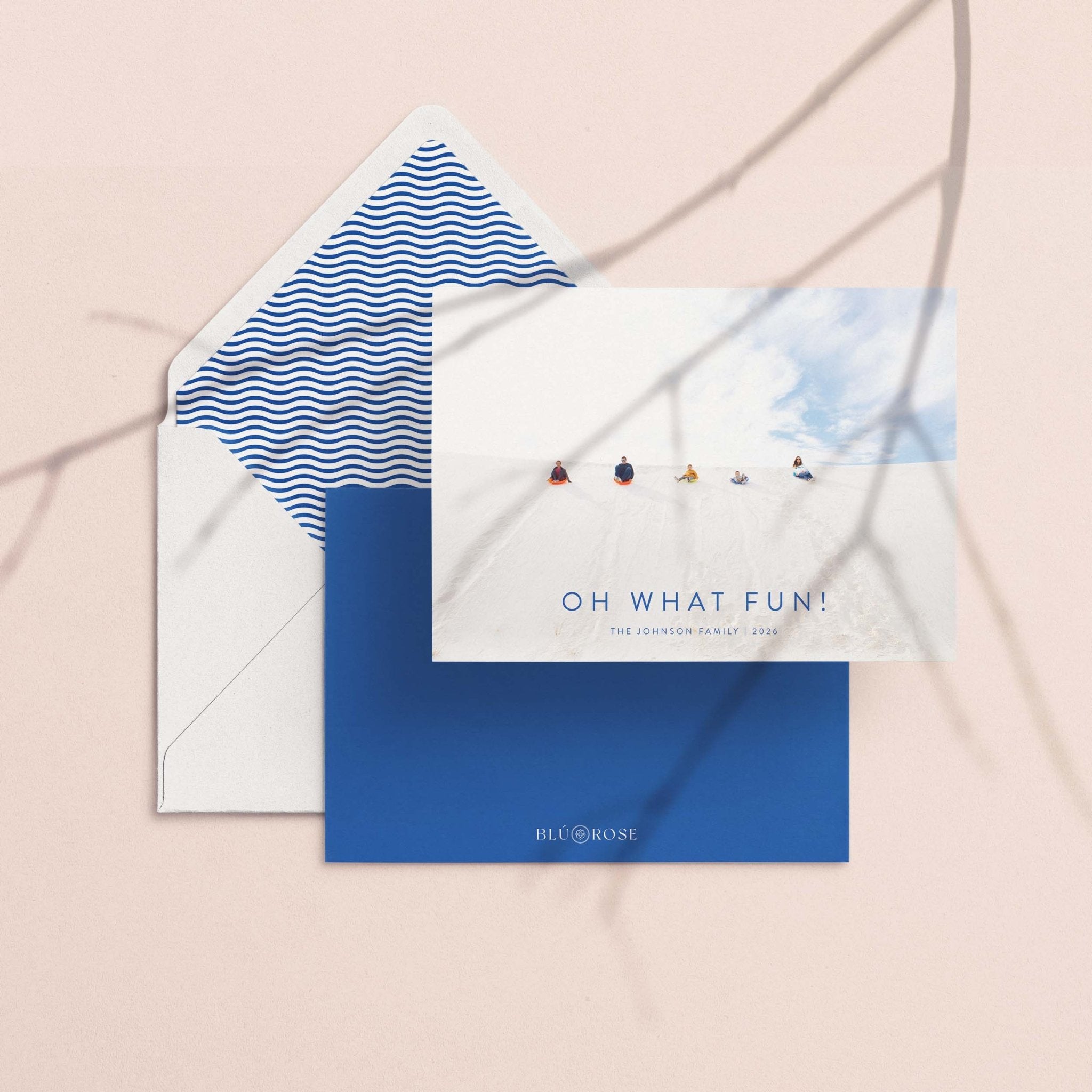 Minimalist Photo New Year Card - Blú Rose