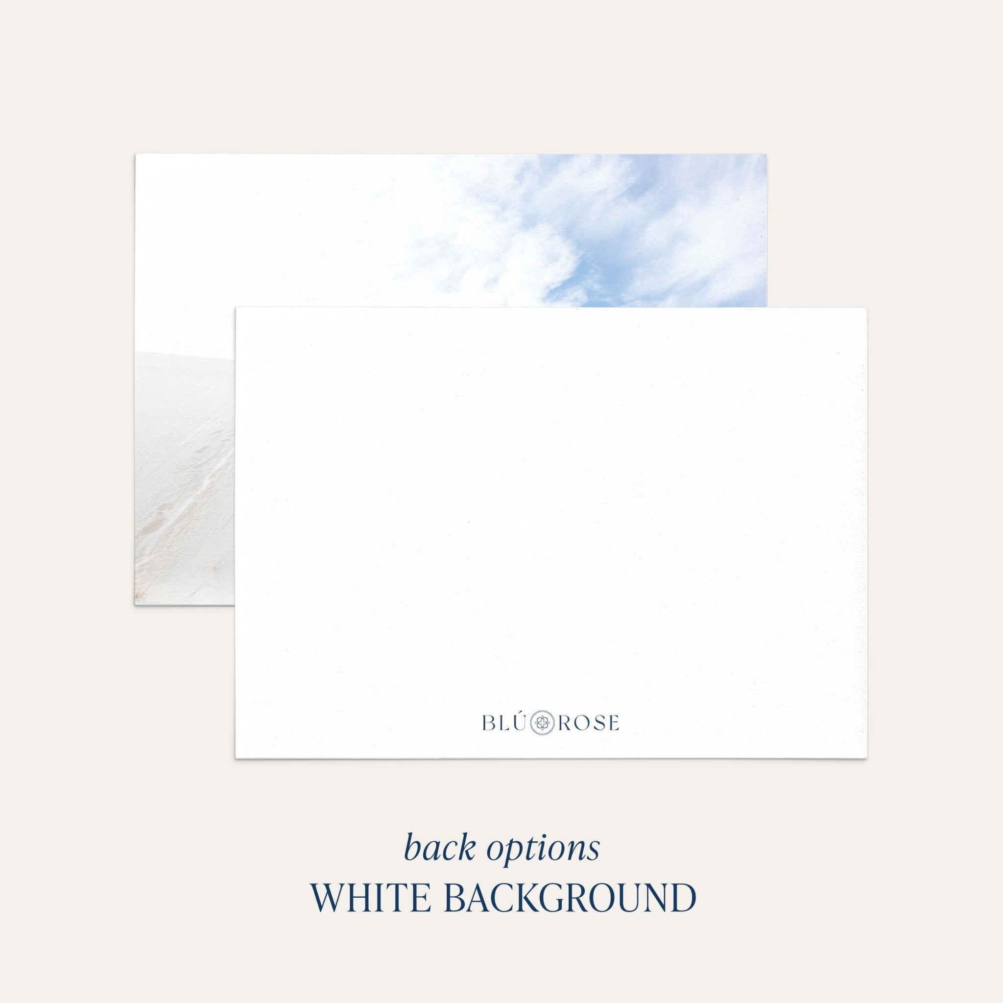 Minimalist Photo New Year Card - Blú Rose