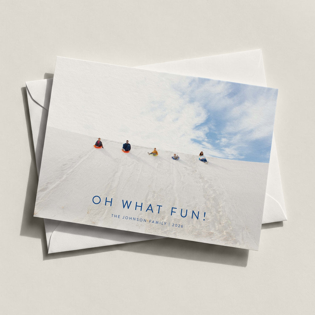 Minimalist Photo New Year Card - Blú Rose