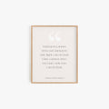 Martin Luther King Jr quote art print with minimalist typography in wood frame