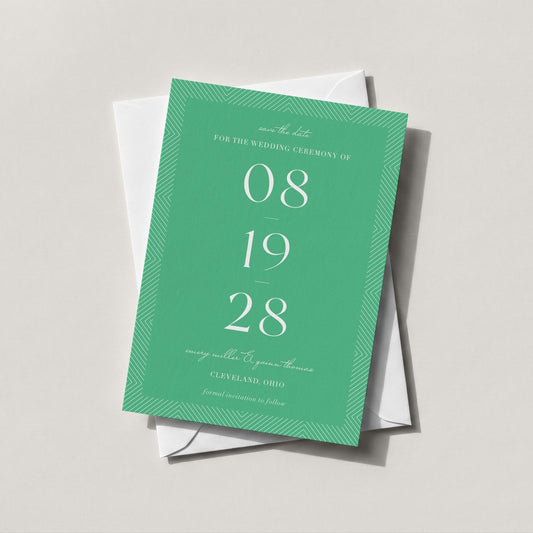 Modern Line Border Save the Dates - Blú Rose