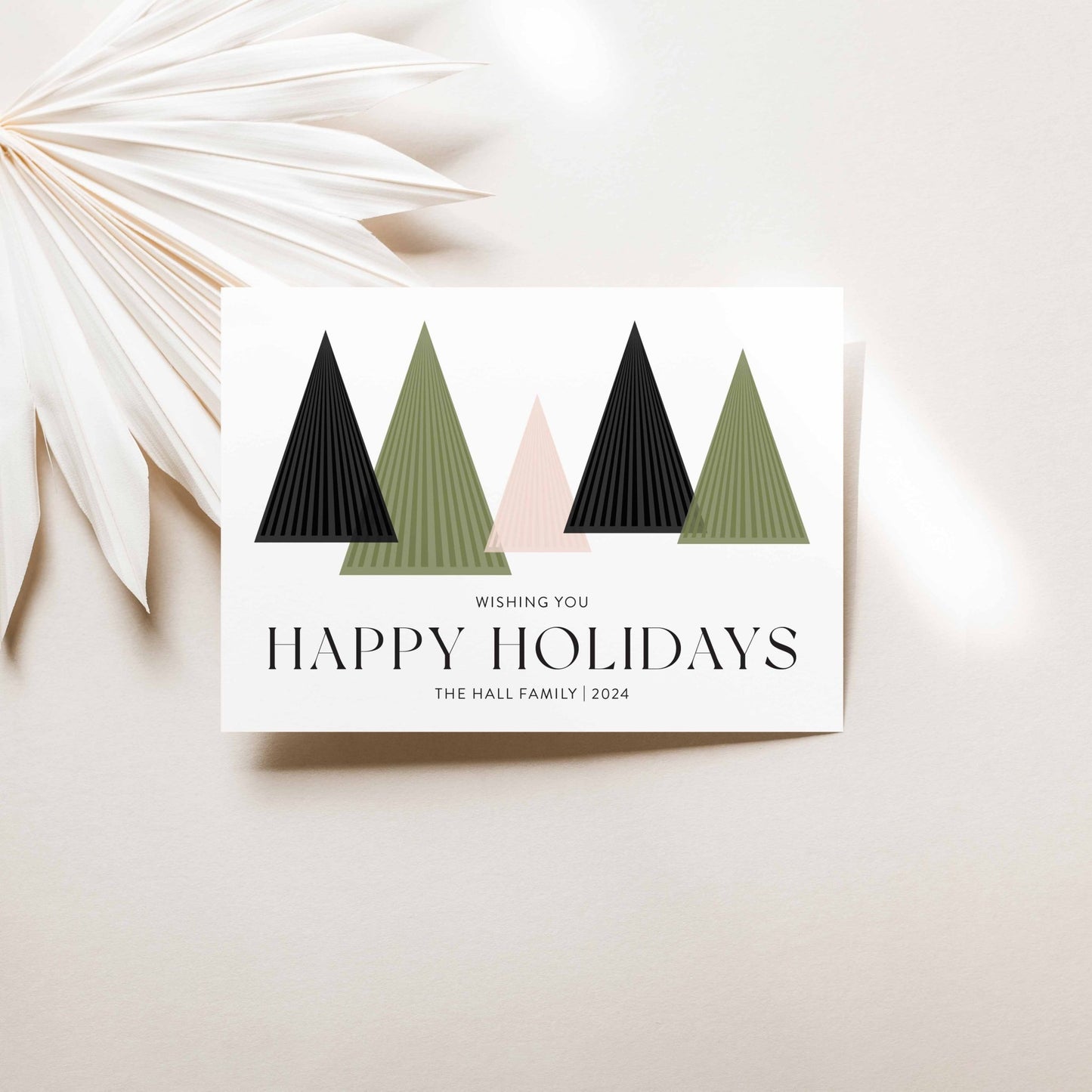 Modern Trees Holiday Cards - Blú Rose